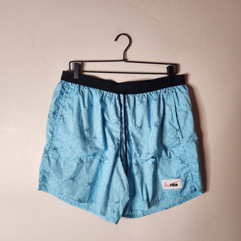 Nike Stride D.Y.E. Mens 7" Running Shorts Size XL Blue Chill - Picture 3 of 7
